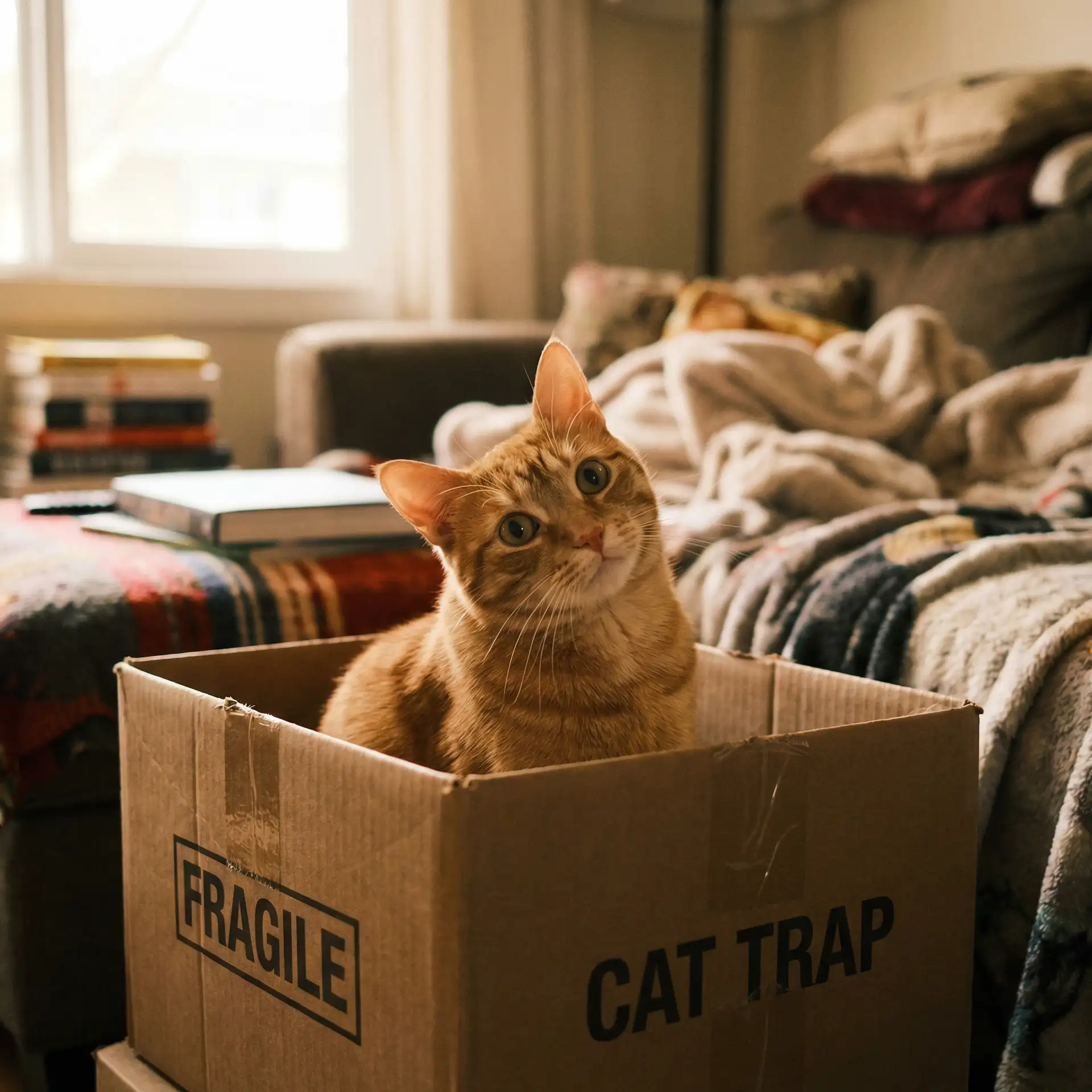 橘猫躲在纸箱里 - 新金瓶梅完整